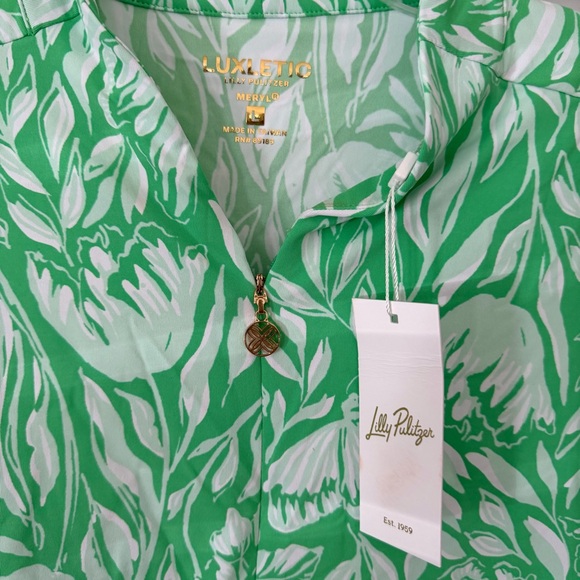 Lilly Pulitzer NWT Meryl SANIA half zip Luxletic - Picture 2 of 4